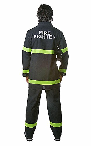 Firefighter Costume for Adults - Realistic Fireman Dress Up Set with Jacket, Pants & Accessories - Perfect for Halloween, Cosplay & Themed Parties