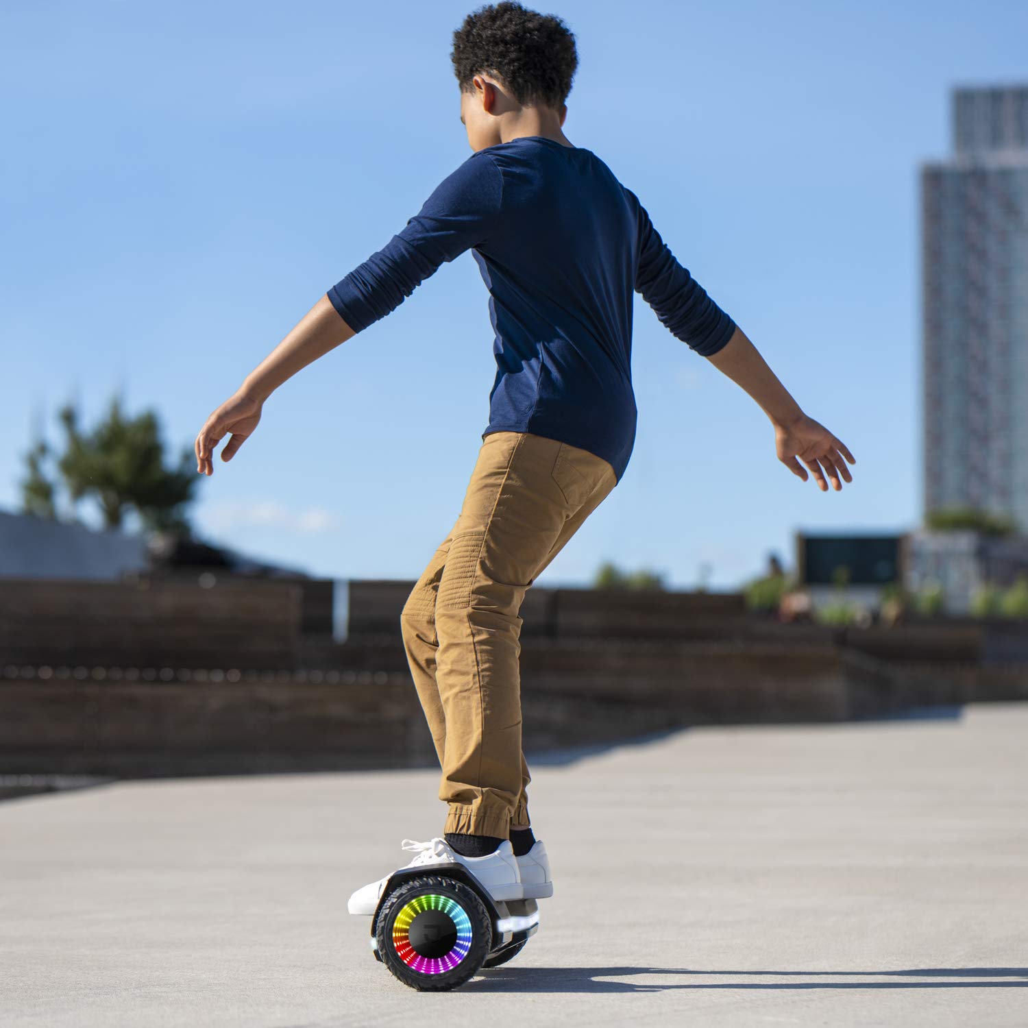 Jetson Self Balancing Hoverboard with Built-in Bluetooth Speaker, All-Terrain Tires & LED Lights - Perfect for Kids & Adults, Indoor & Outdoor Riding, Commuting & Fun Activities