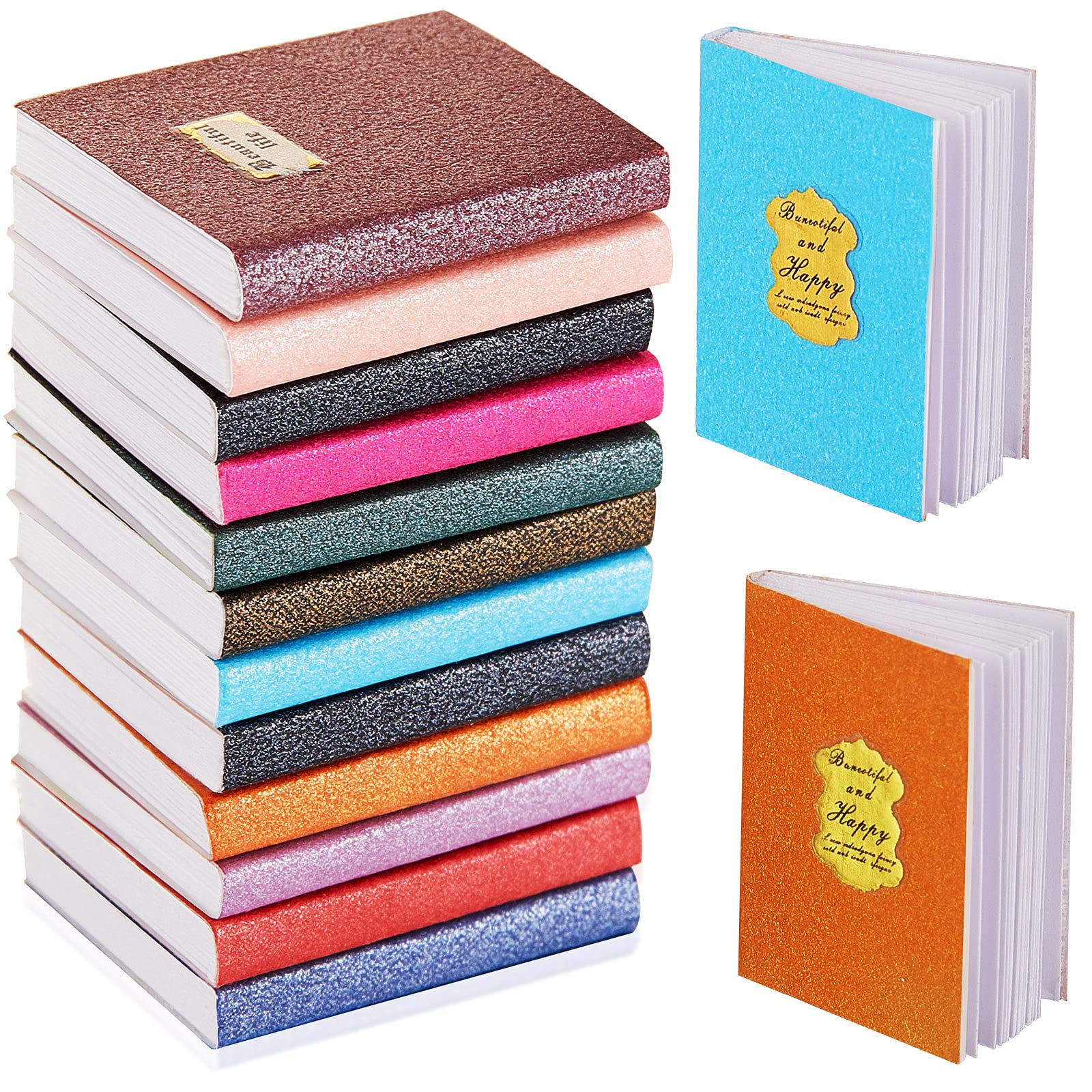 1:12 Scale Miniature Dollhouse Books - 12 Pcs Mini Books Decor for Dollhouse & Toys