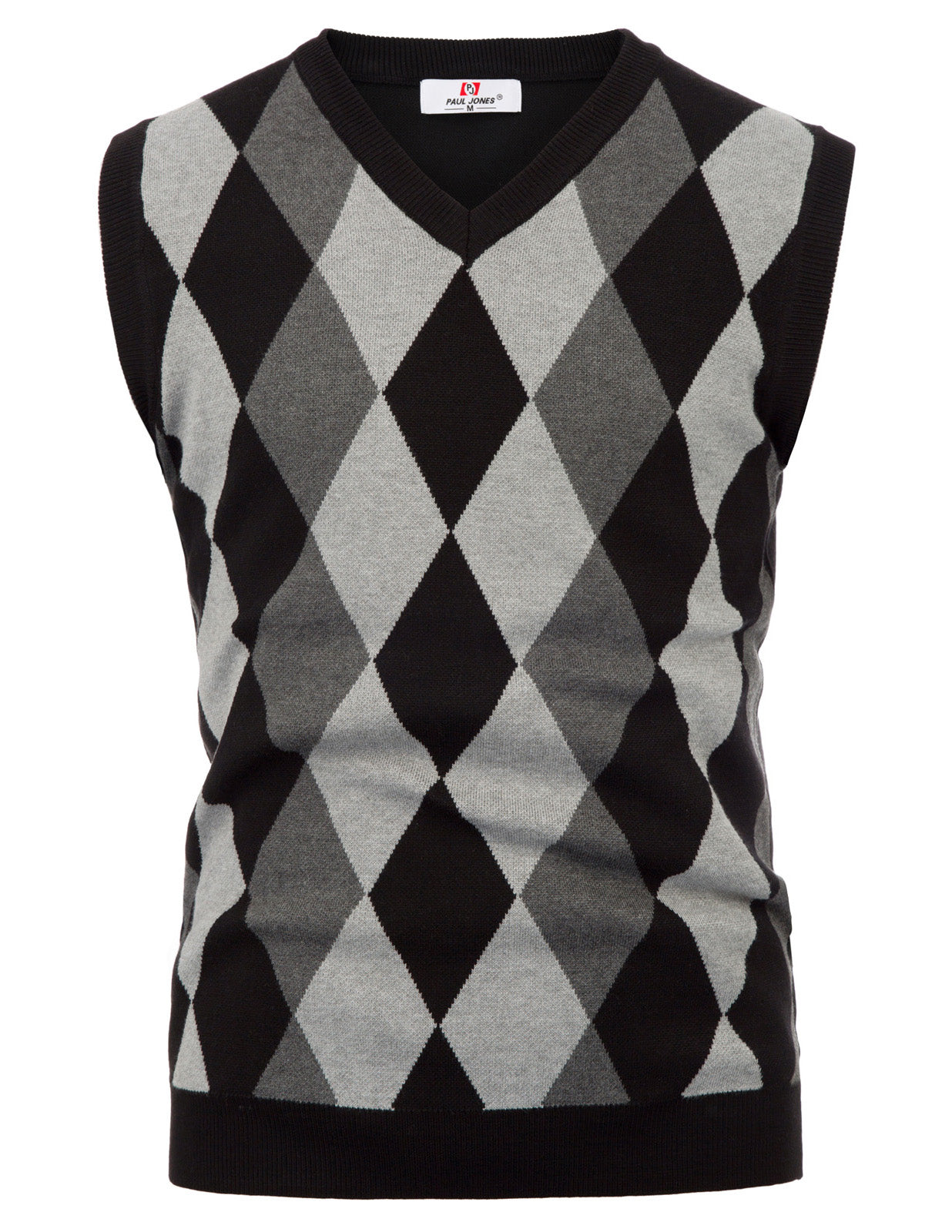 Men's Stylish Sleeveless V-Neck Pullover Vest - Contrast Color Knitwear for Casual Wear & Layering
