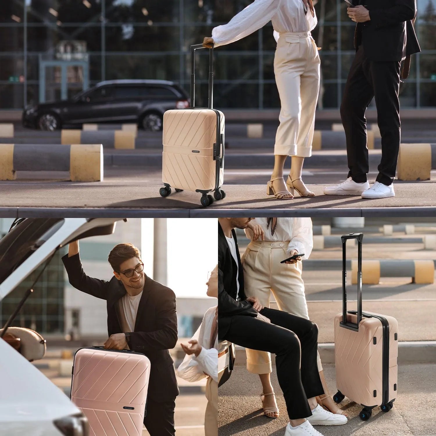 Daren 16-20 Inch Lightweight Hardside Carry On Luggage - Perfect for Air Travel, Business Trips & Weekend Getaways