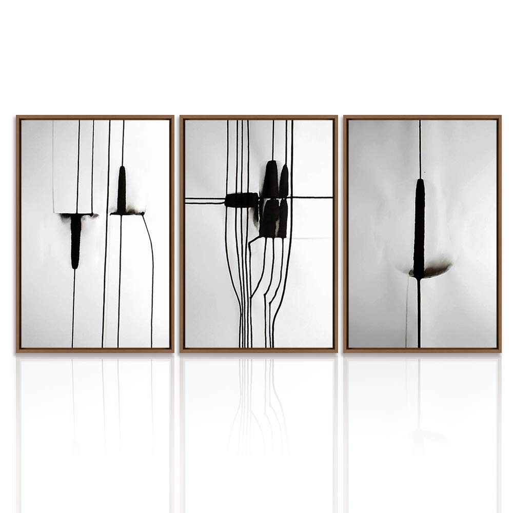 Wall26 3-Panel Framed Canvas Wall Art Set - Modern Cityscape Building Theme Print (16