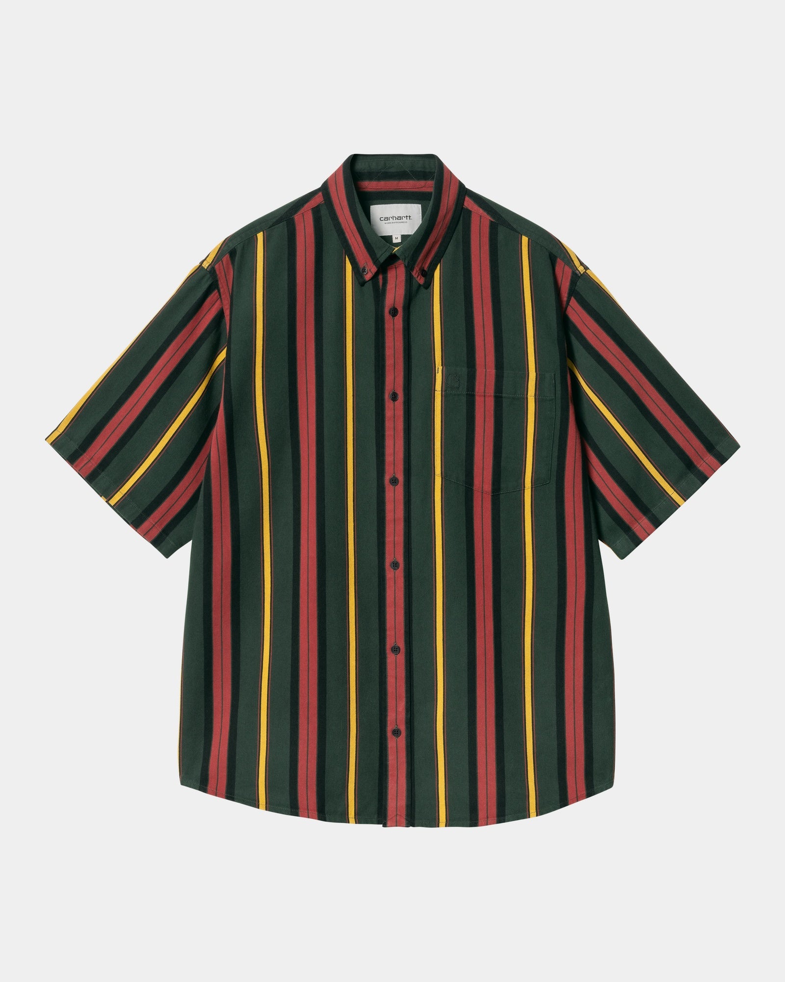 Jarrell Stripe Shirt for Men - Conifer Green & Black Plaid Button Down Casual Shirt | Perfect for Office, Date Night & Outdoor Activities