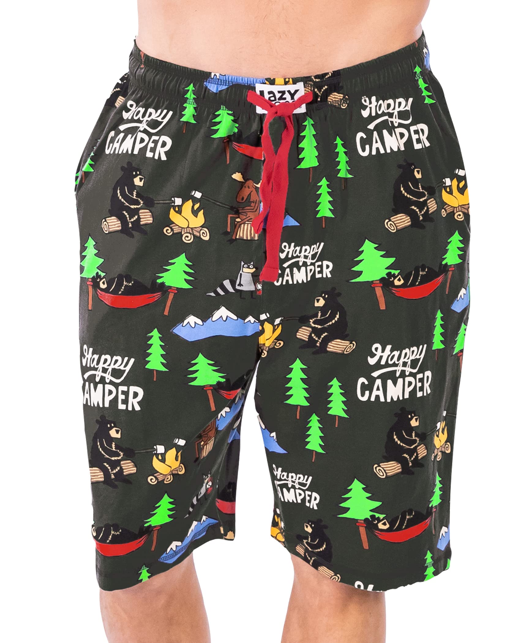 Lazy One Men's Pajama Shorts - Soft & Comfortable Sleepwear Pants for Lounge & Nightwear | Perfect for Summer, Travel & Relaxing at Home