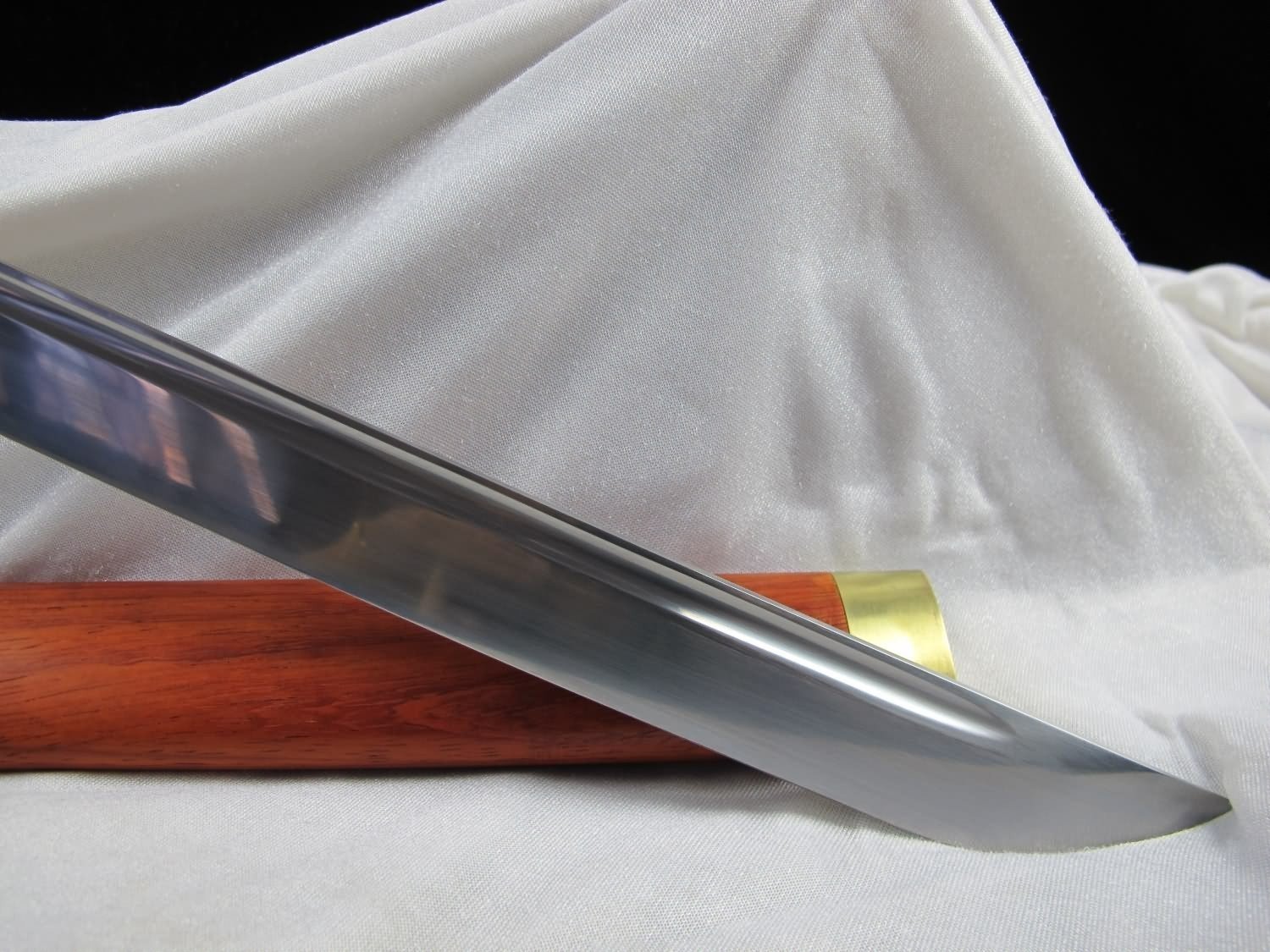 High-Carbon Steel Chinese Sword with Redwood Scabbard - 30