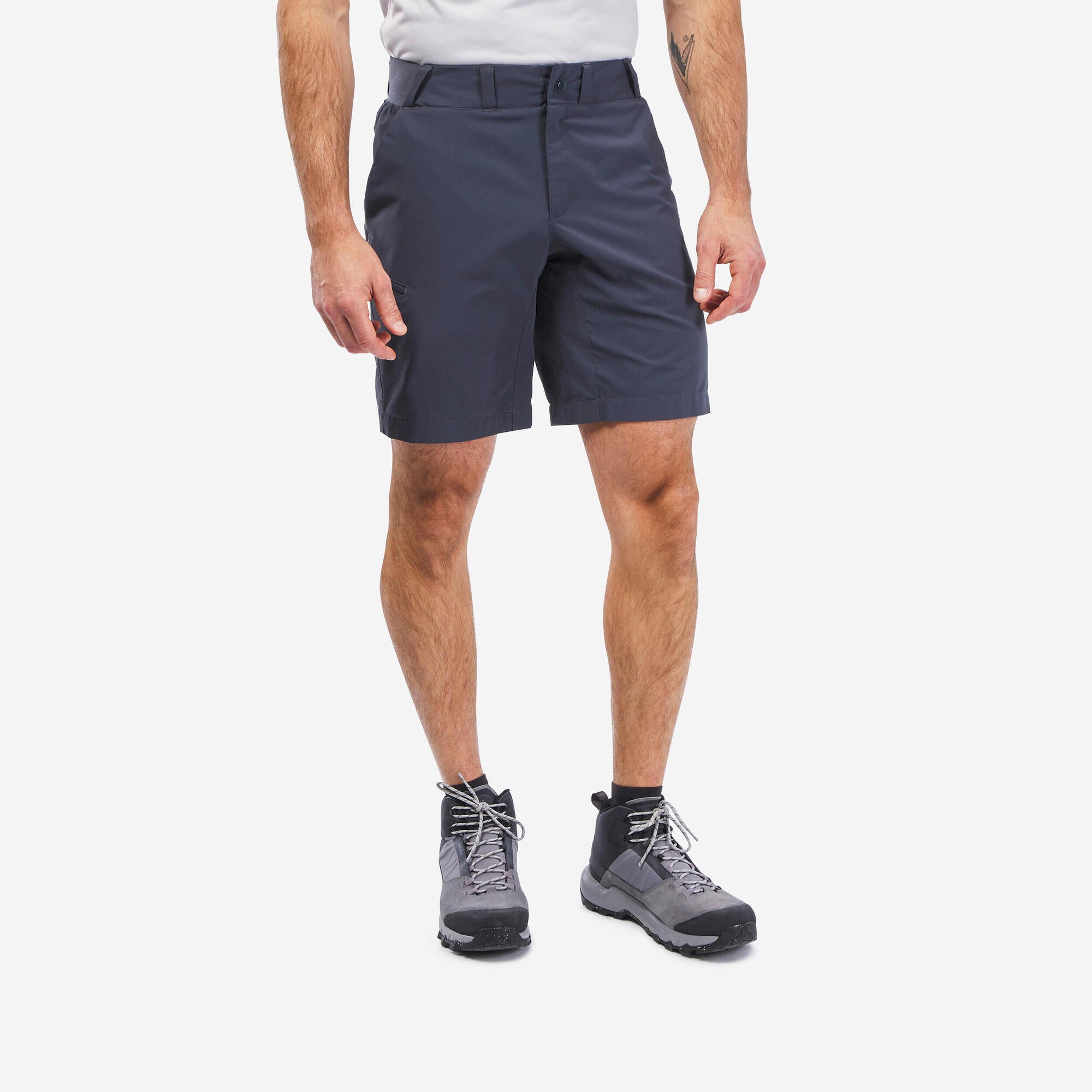 Quechua Men's MH100 Lightweight Quick-Dry Hiking Shorts for Outdoor Adventures & Travel - Perfect for Hiking, Camping, and Summer Activities