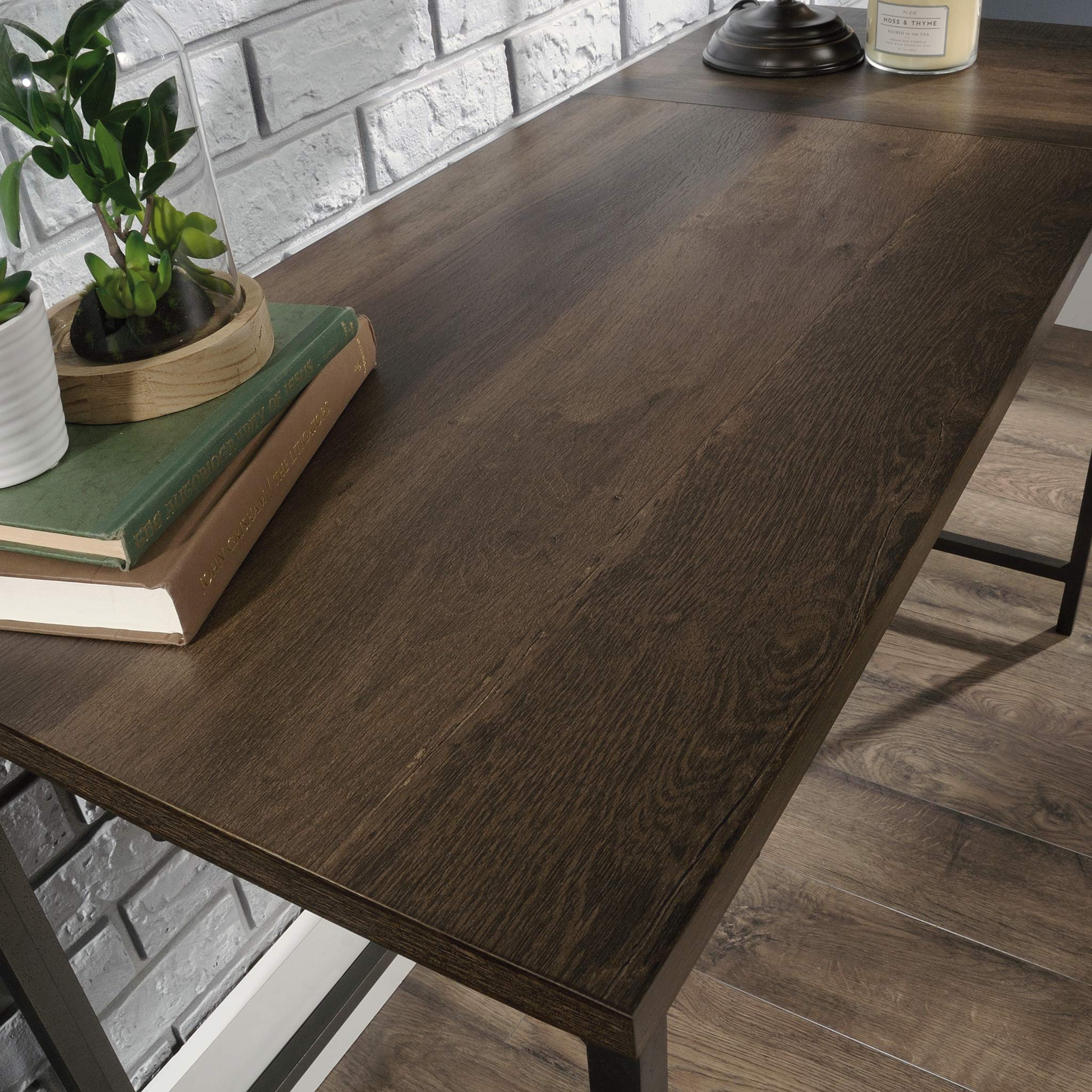 Sauder North Avenue L-Shaped Desk with Smoked Oak Finish - Modern L-Shaped Computer Desk for Home Office, Gaming & Workspace