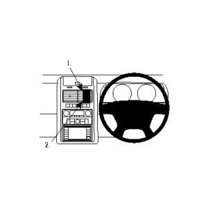 ClicOn No Holes Center Dash Mount for Dodge Journey 2009 2010 - Secure Phone Holder for GPS Navigation & Hands-Free Driving