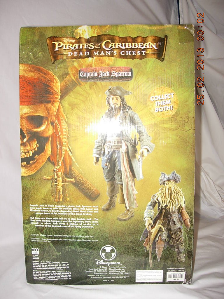 Pirates of the Caribbean Dead Man's Chest Exclusive 15-Inch Captain Jack Sparrow Action Figure - Collectible Movie Character Toy for Display & Gift Giving