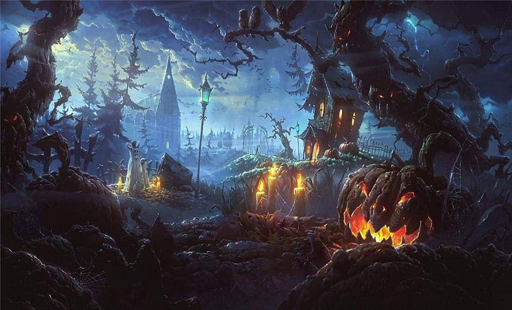 5000-Piece Classic Halloween Horror Pumpkin Jigsaw Puzzle - Wooden Puzzle for Adults & Kids - DIY Art Game, Fun Toy Gift for Family & Friends - Perfect for Family Game Nights, Halloween Decor & Stress Relief
