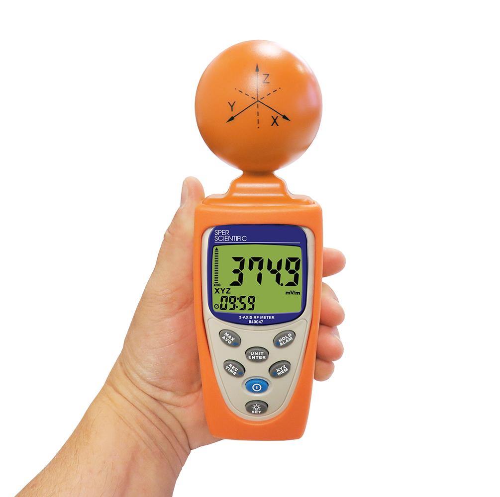 3 Axis RF Meter - Accurate Electromagnetic Field Detector for Home, Office & Industrial Safety Testing