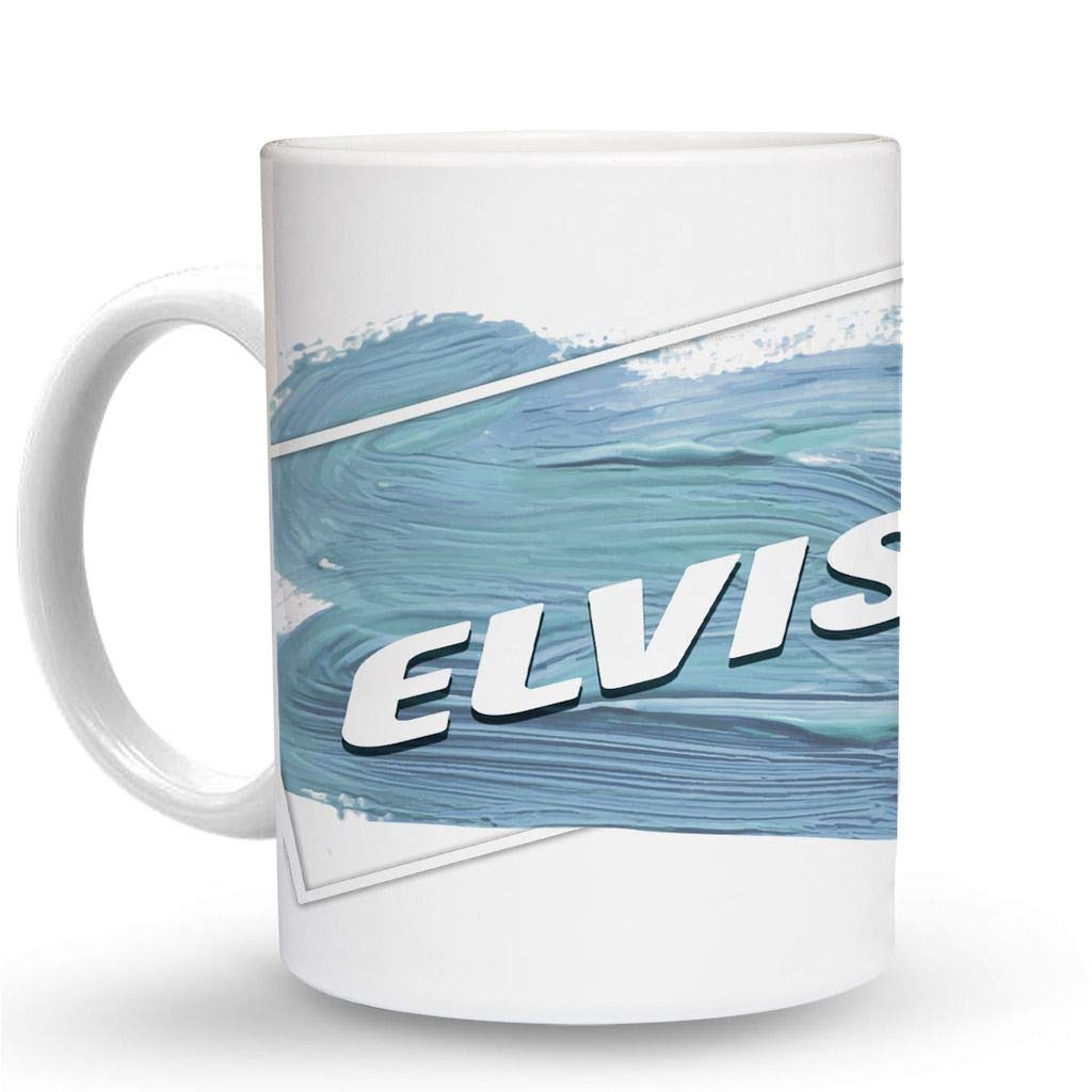 Elvis Presley 11 Oz Ceramic Coffee Mug - Vintage Rock 'n' Roll Themed Cup for Coffee, Tea & Hot Drinks - Perfect for Elvis Fans, Music Lovers & Collectors - Great Gift for Birthdays, Christmas & Special Occasions
