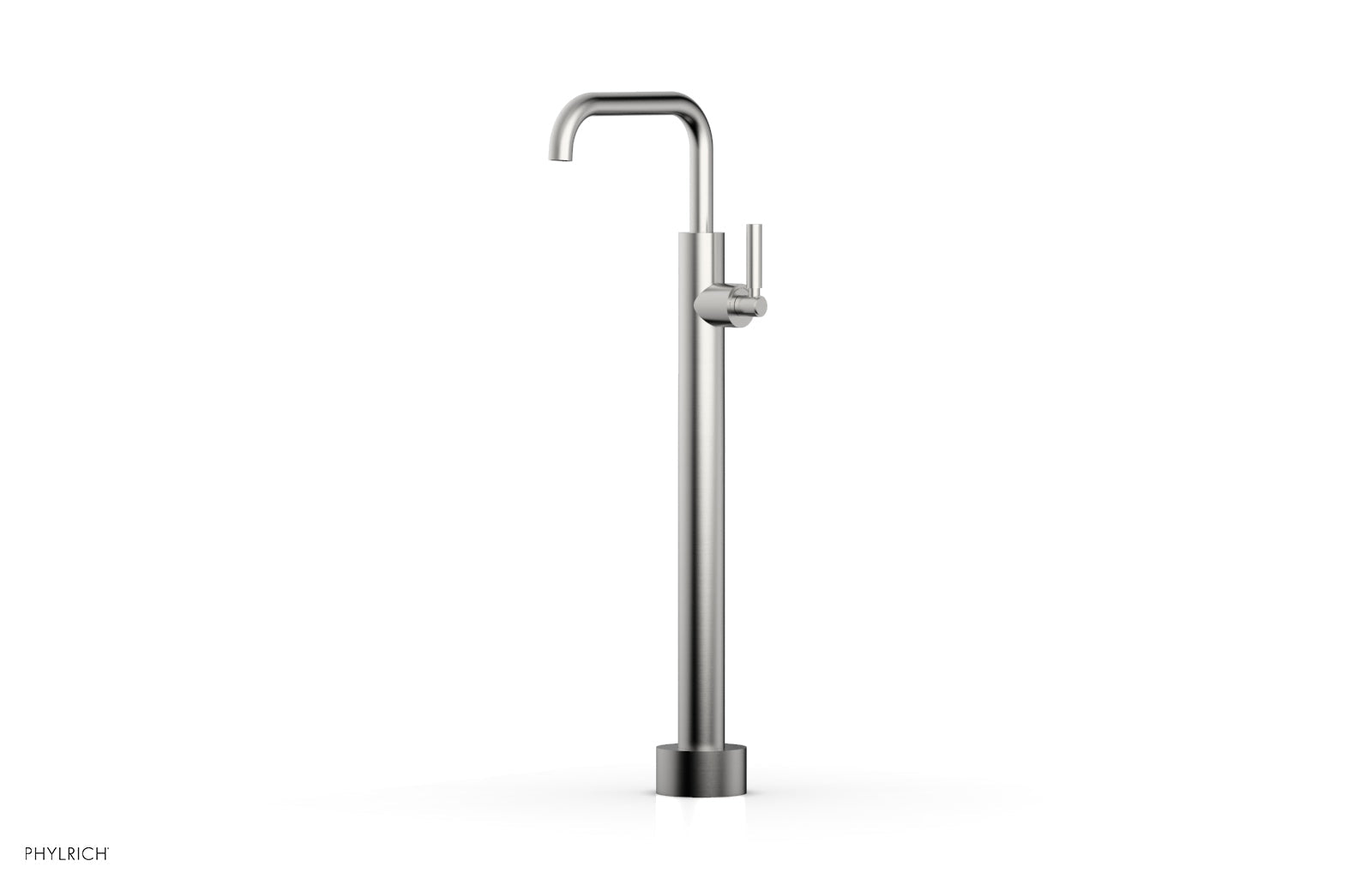 BASIC Low Floor Mount Tub Filler with Lever Handle - D130 45 04 - Durable Bathroom Faucet for Modern Showers & Bathtubs