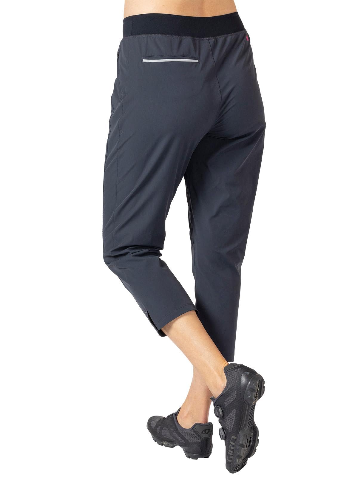 Women's Terry Bike Pants - Breathable Mountain Cycling Capris for MTB & Hiking | Relaxed Fit Outdoor Biking Pants for Comfortable Trail Rides & Casual Wear