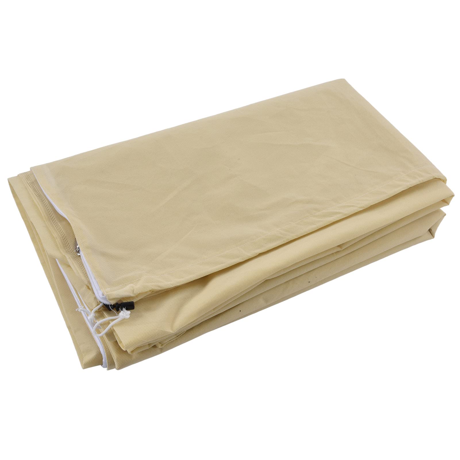 Breathable Non-Woven Plant Protection Bag with Adjustable Zipper - Anti Freeze Warm Cover for Trees & Shrubs (Beige) | Perfect for Vertical Plants in Winter, Garden Frost Protection & Outdoor Plant Care