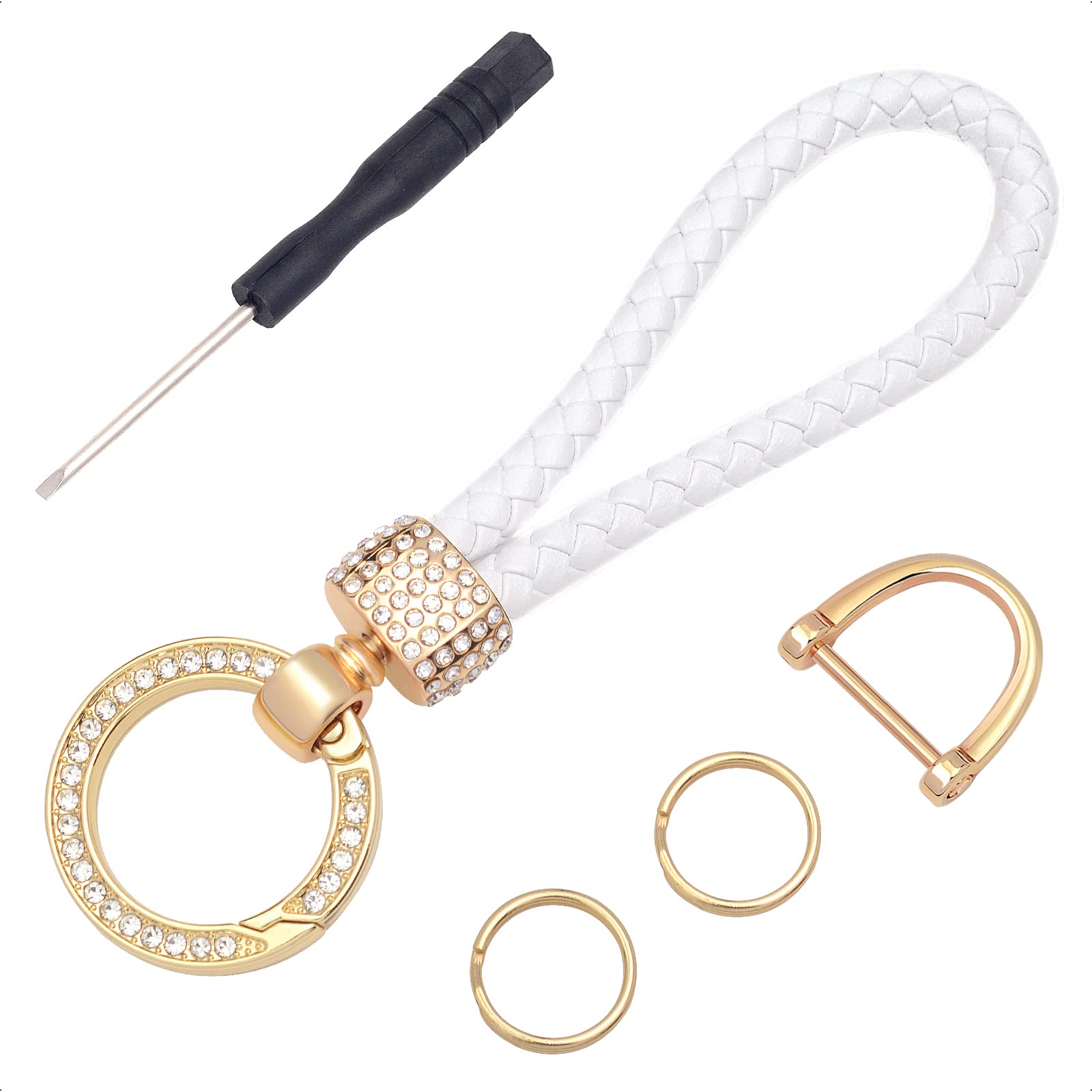 Bling Rhinestone Keychain - Stylish Key Ring for Gifts & Accessories