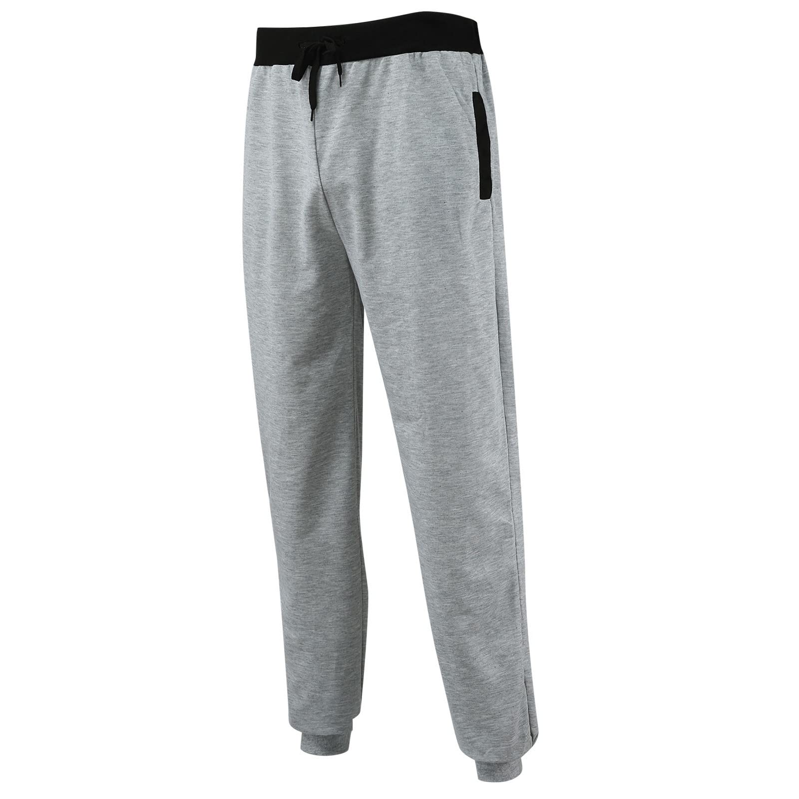 **Men's Baggy Joggers Sweatpants - Elastic Waist, Loose Fit Athletic Pants with Pockets - Perfect for Gym, Running, Lounge & Casual Wear**