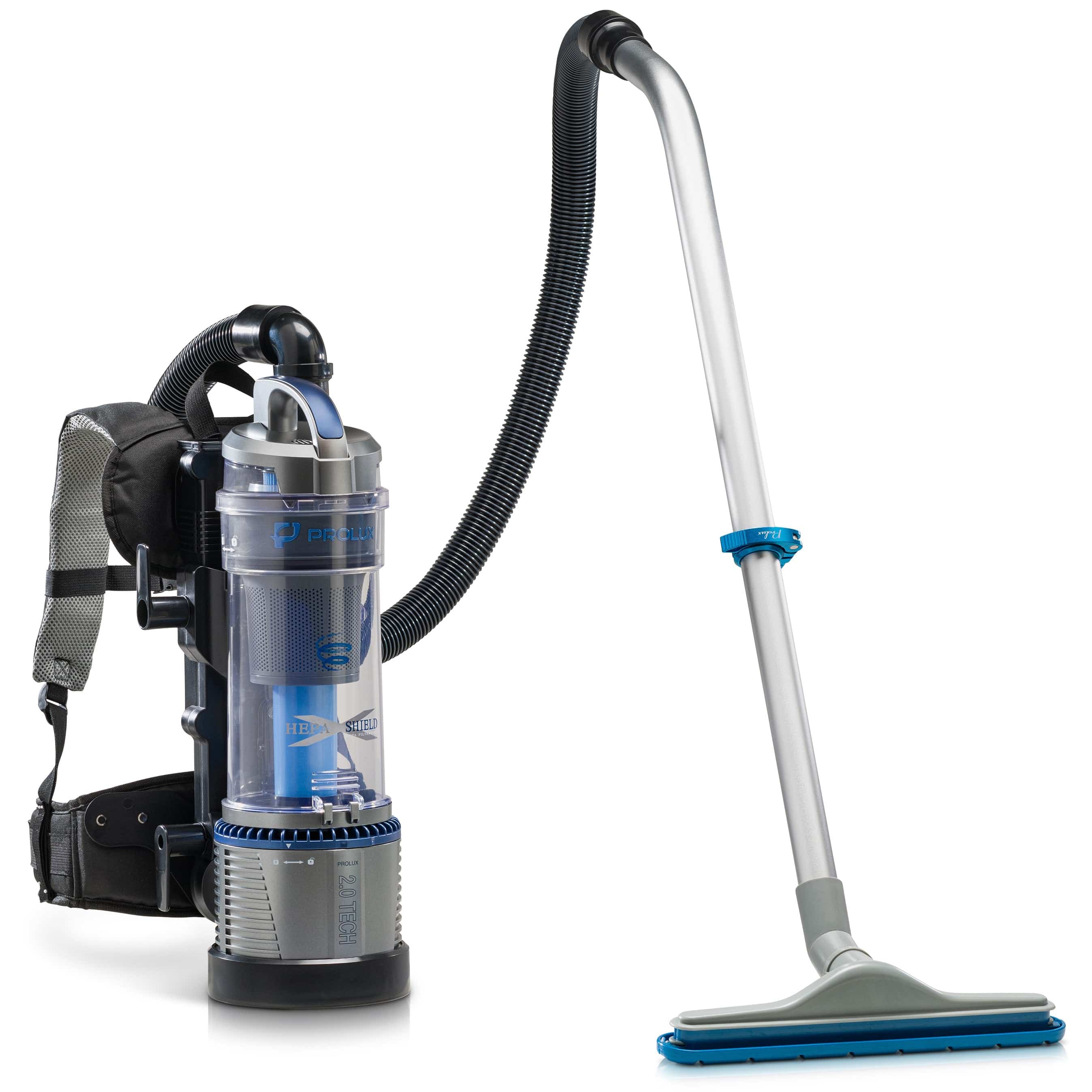 Prolux 2.0 Lightweight Bagless Upright Backpack Vacuum Cleaner with HEPA Filter - 5 Year Warranty - Perfect for Home Cleaning, Car Detailing & Pet Hair Removal