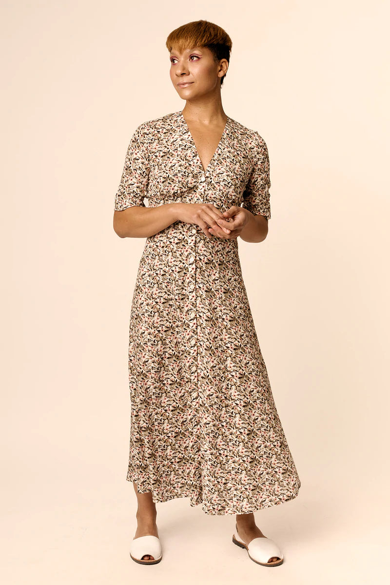 Taika Blouse Dress for Women - Elegant Flowy Tunic Top with Pockets | Perfect for Office Wear, Date Nights & Summer Outfits