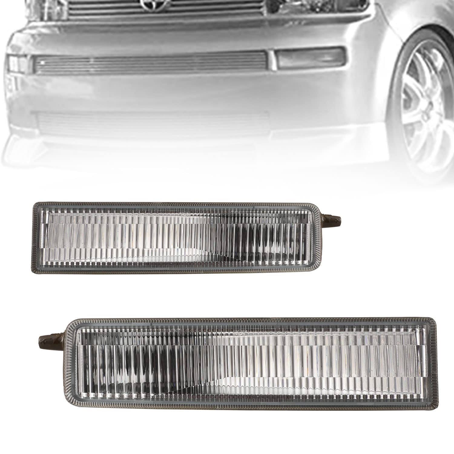 ROXX 9006 12V 55W Fog Light Kit for 2003-2007 Scion XB - Clear Lens Fog Lamp Replacement with Switch & Bumper Mount | Perfect for Night Driving, Off-Road Adventures & Low Visibility Conditions