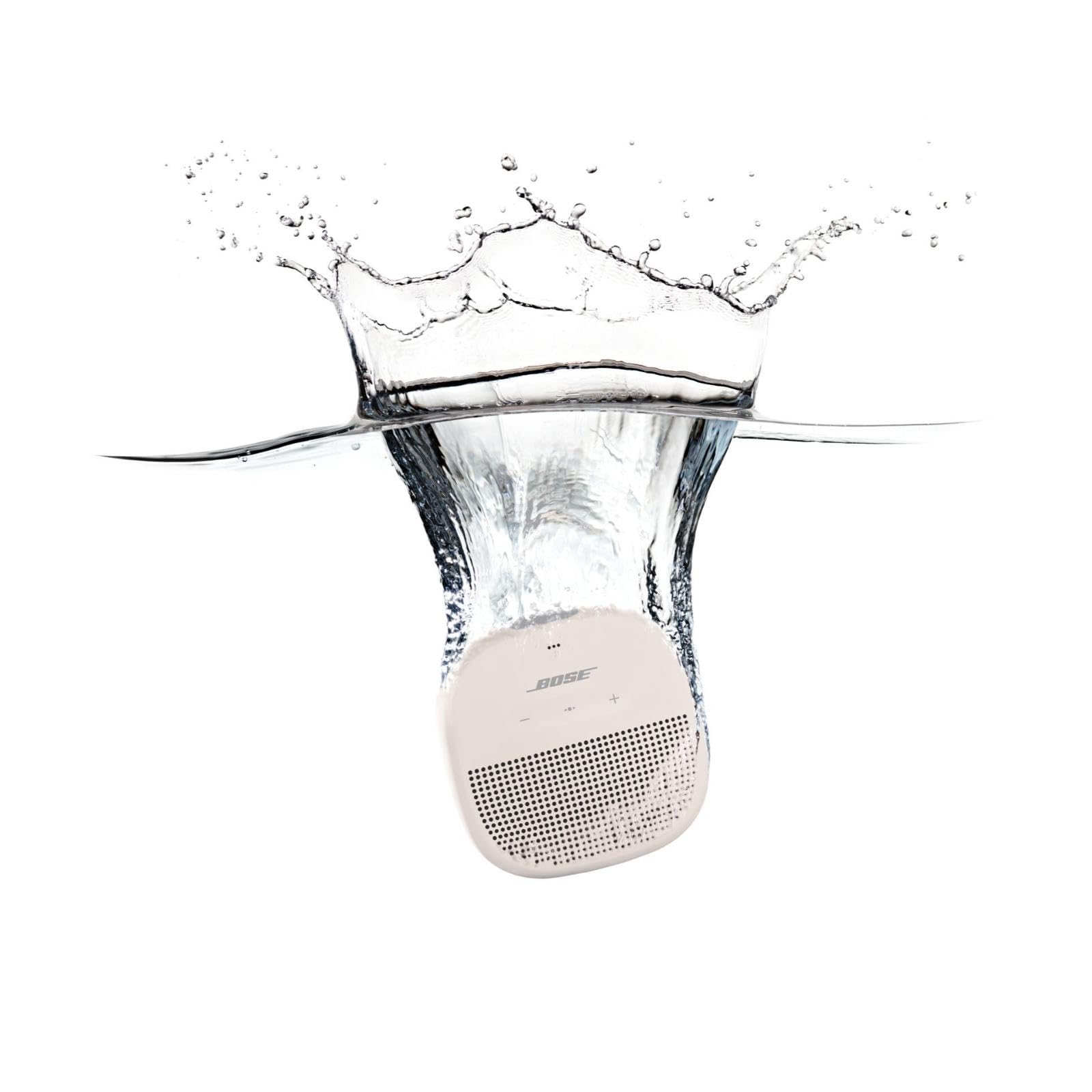Bose SoundLink Micro Portable Waterproof Bluetooth Speaker - White Smoke (Renewed) - Perfect for Outdoor Adventures, Beach Trips & Shower Music