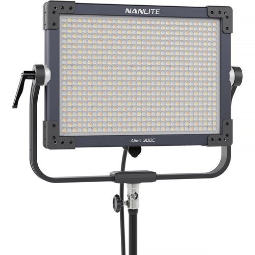 Nanlite Alien 300C RGBWW LED Panel with Softbox & Eggcrate - Professional Studio Lighting for Photography, Videography, and Live Streaming
