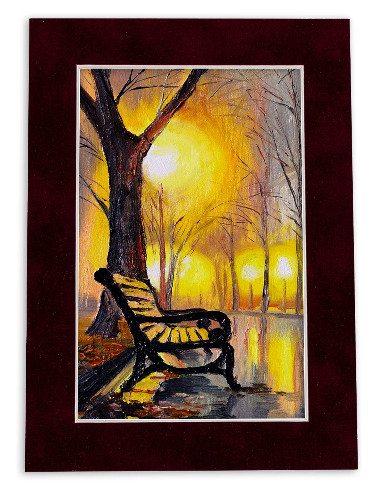24x30 Acid-Free Dark Red Suede Bevel Cut Mat Board for 20x24 Photos - 4-Ply Thickness with Backing Board & Self-Seal Crystal Clear Photo Mat Bag - Perfect for Picture Framing, Art Displays, and Home Decor