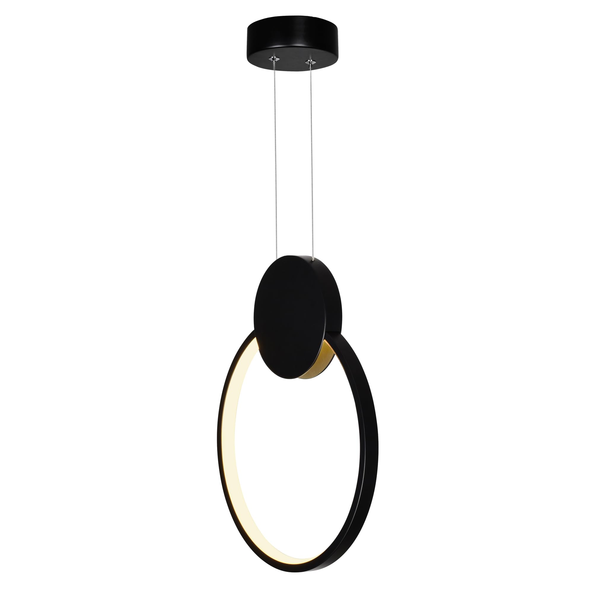 Black Modern Metal Mini Pendant Light with Pulley - Adjustable Hanging Fixture for Kitchen Island, Dining Room, or Bedroom Lighting
