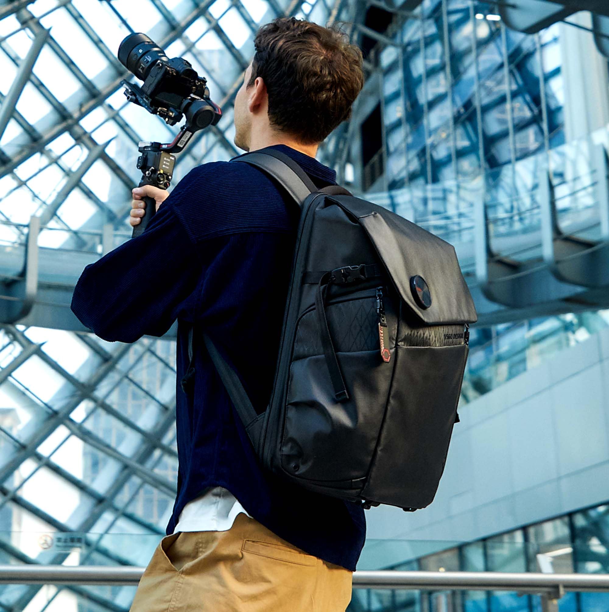 VSGO 25L Professional DSLR Camera Backpack - Waterproof Large Capacity Photography Bag for Canon, Nikon, Fujifilm - Travel & Commuting with 17.3-Inch Laptop Compartment - Perfect for Outdoor Shooting, Air Travel & Daily Photography