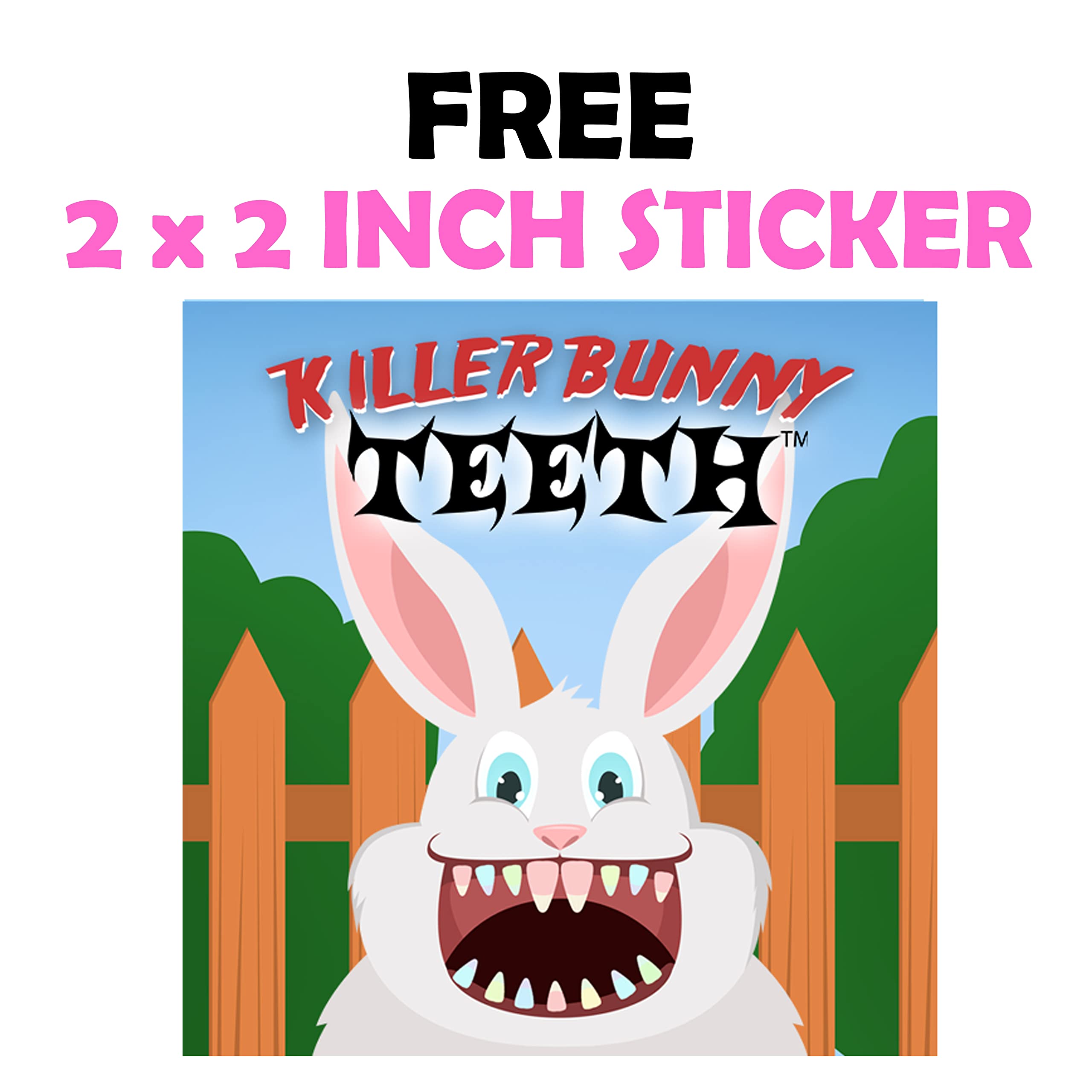 Funny Killer Bunny Teeth Pastel Candy Corn - Unique Easter Basket Gag Gift for Birthday Parties, Girls, Boys & Teens (7oz) - Perfect for Halloween Pranks, Easter Treats & Birthday Surprises