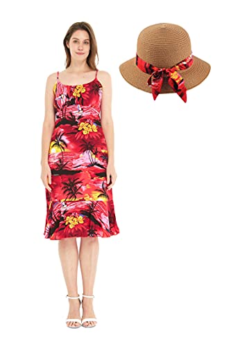 Sunset Red + Hat