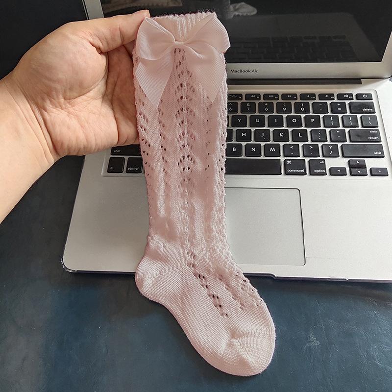 Lace and Silk Bows Socks - Elegant Women's Fashion Socks for Parties, Weddings & Special Occasions