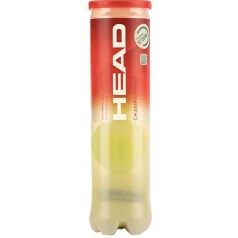 HEAD Championship 4 Ball Tennis Balls - Premium Extra Duty Felt for Hard Courts | Practice & Match Play | Ideal for Tennis Tournaments & Club Games