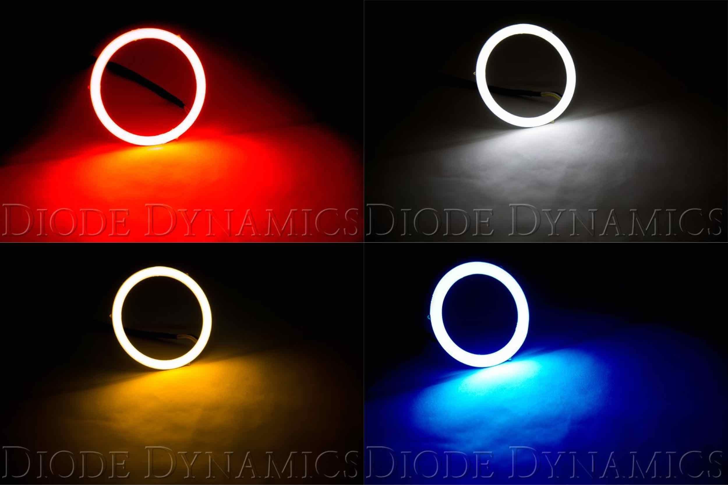 Halo Lights LED 185mm Switchback Pair - Diode Dynamics - Perfect for Car Headlight Upgrades & Customization