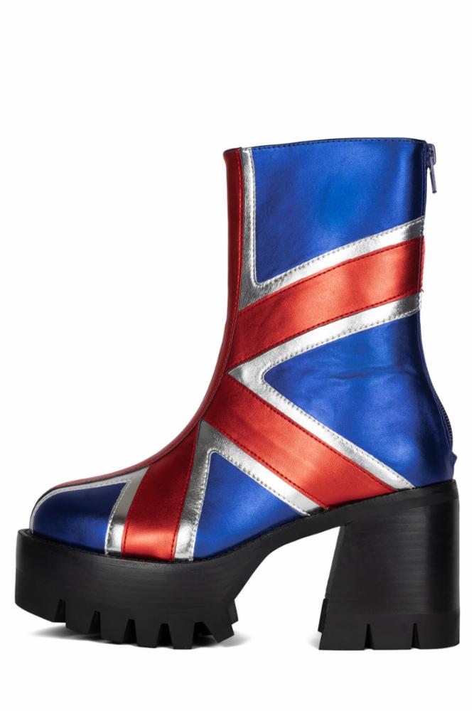 Jeffrey Campbell Women's Viva 4 Evr Multi Platform Boots - Trendy Chunky Heel Ankle Booties for Women | Perfect for Fall Outfits, Date Nights & Street Style Fashion