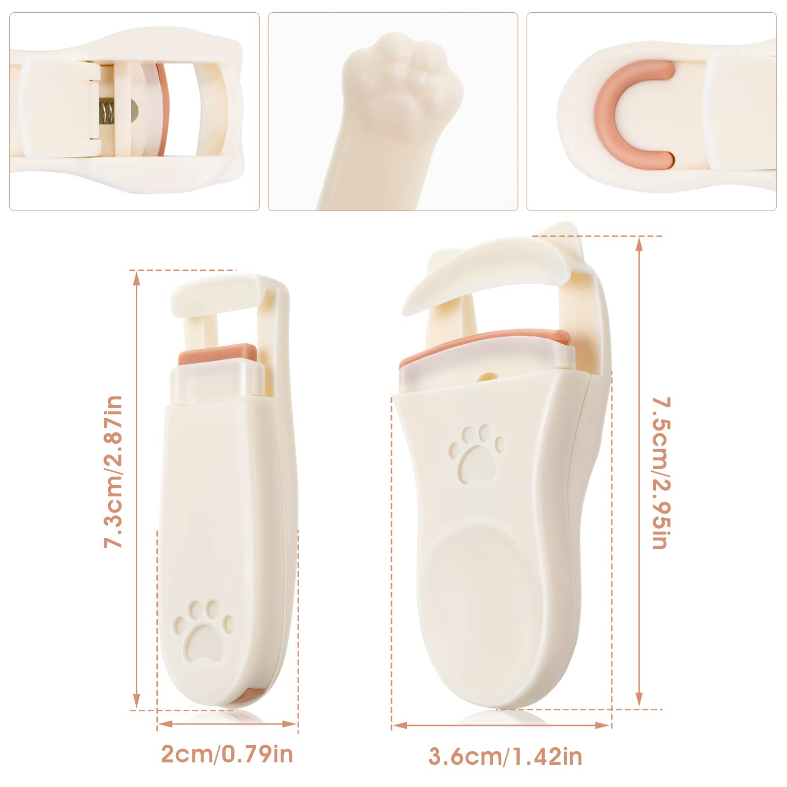 Sibba 2-Piece Professional Eyelash Curler Set with Corner Curler - Long Lasting Lash Lift for Women & Girls - Perfect for Daily Makeup, Wedding & Special Occasions