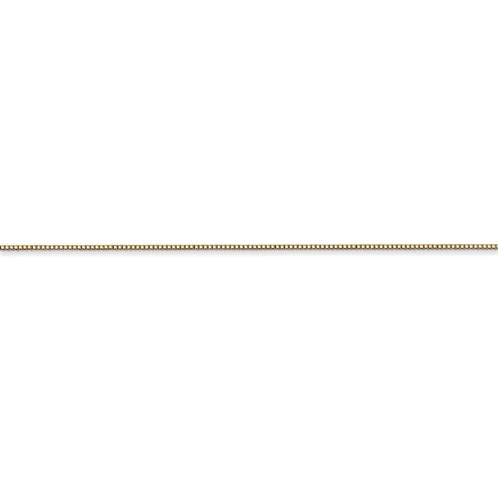 14K Yellow Gold Box Chain Necklace - 18 Inch Carded Jewelry for Women | Roy Rose Jewelry | Perfect for Gifts, Everyday Wear & Special Occasions