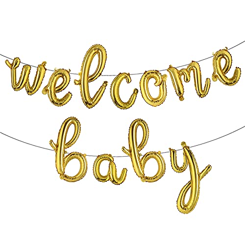 L Welcome Baby Gold