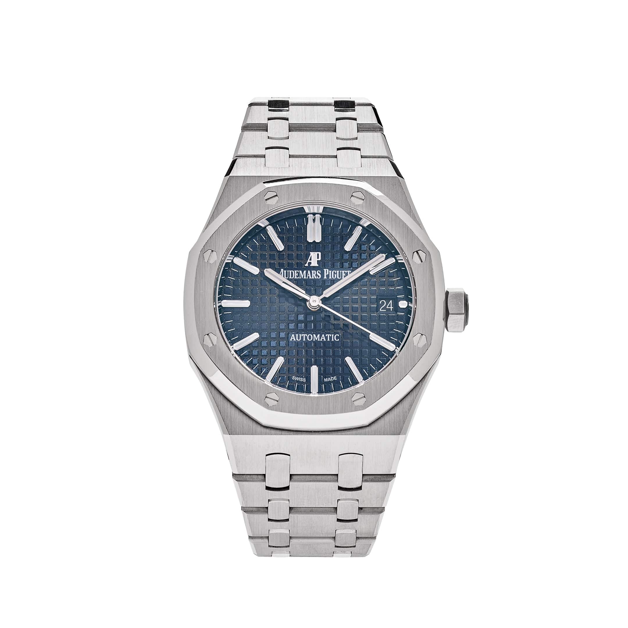 Audemars Piguet Royal Oak 15450ST 37mm Automatic Men's Watch - Blue Dial, Stainless Steel Bracelet - Luxury Dress Watch for Business & Formal Occasions
