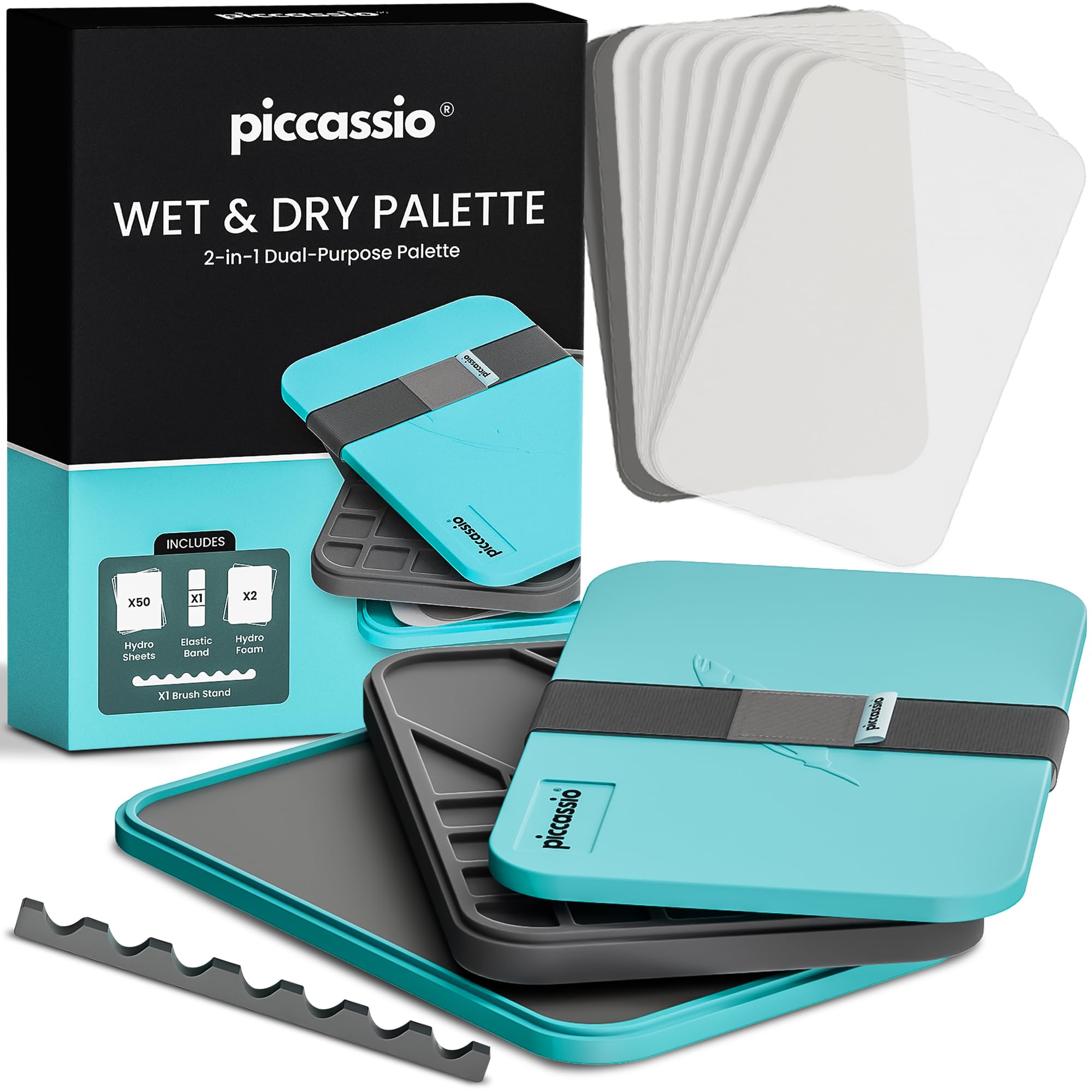 Professional Stay Wet Palette for Acrylic Painting - Easy Clean, Durable & Portable - Perfect for Miniature Painting, Warhammer, Students & Artists - Great for Studio, Classroom & Home Art Projects