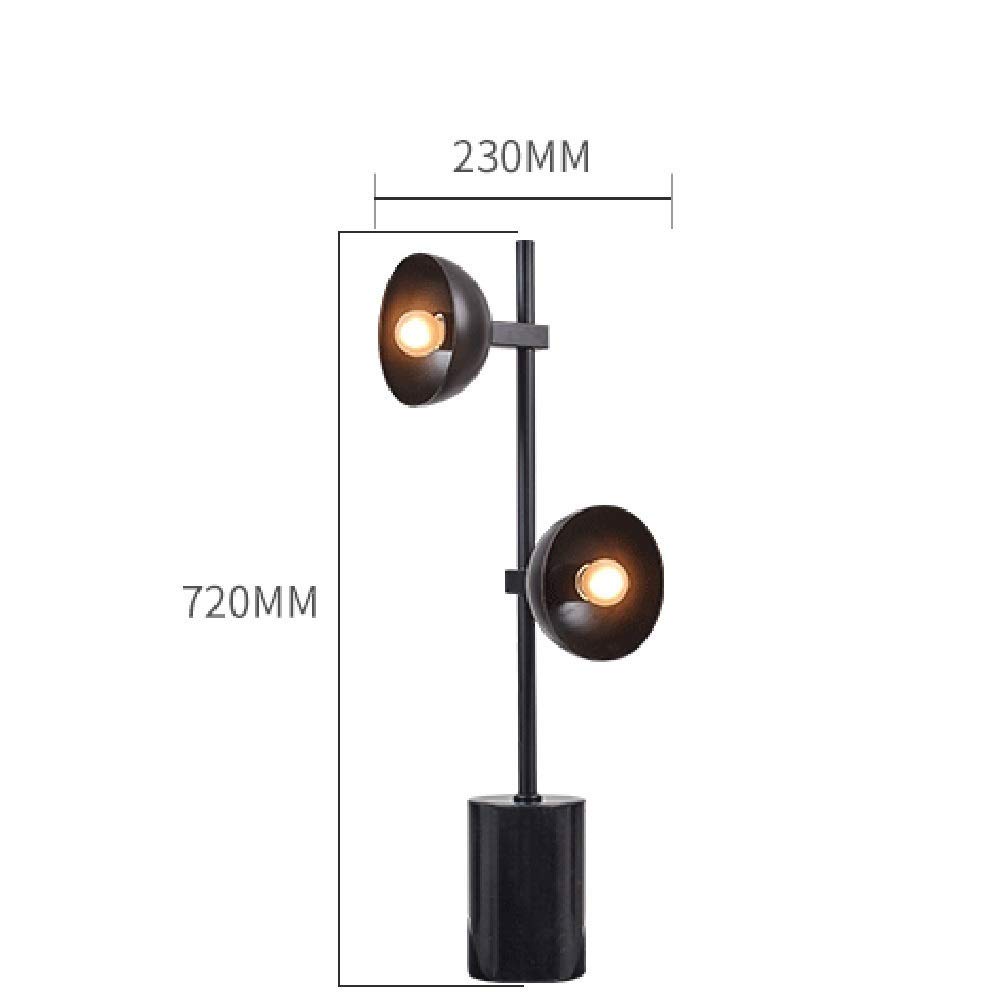 Modern 2-Light LED Desk Lamp - Simple Creative Iron Art Table Lamp for Living Room, Bedroom & Dining Decor - E27 Edison Bulb Compatible - Perfect for Reading, Working & Ambient Lighting