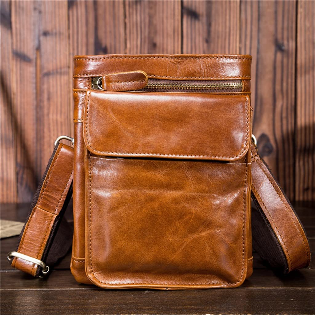 MMLLZEL Men's Small Waist Bag - Crossbody Shoulder Bag for Phone & Essentials - 18x22.5x2cm - Perfect for Gym, Travel & Outdoor Activities (Color: A)