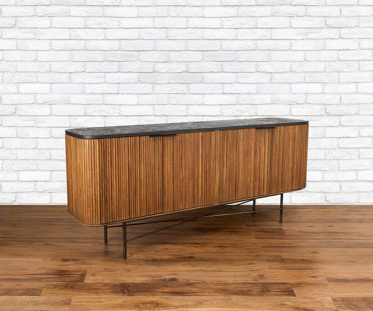 Taavi Large Sideboard - Modern Wood Buffet Cabinet with 4 Doors & 2 Drawers - Perfect for Dining Room Storage & Living Room Organization