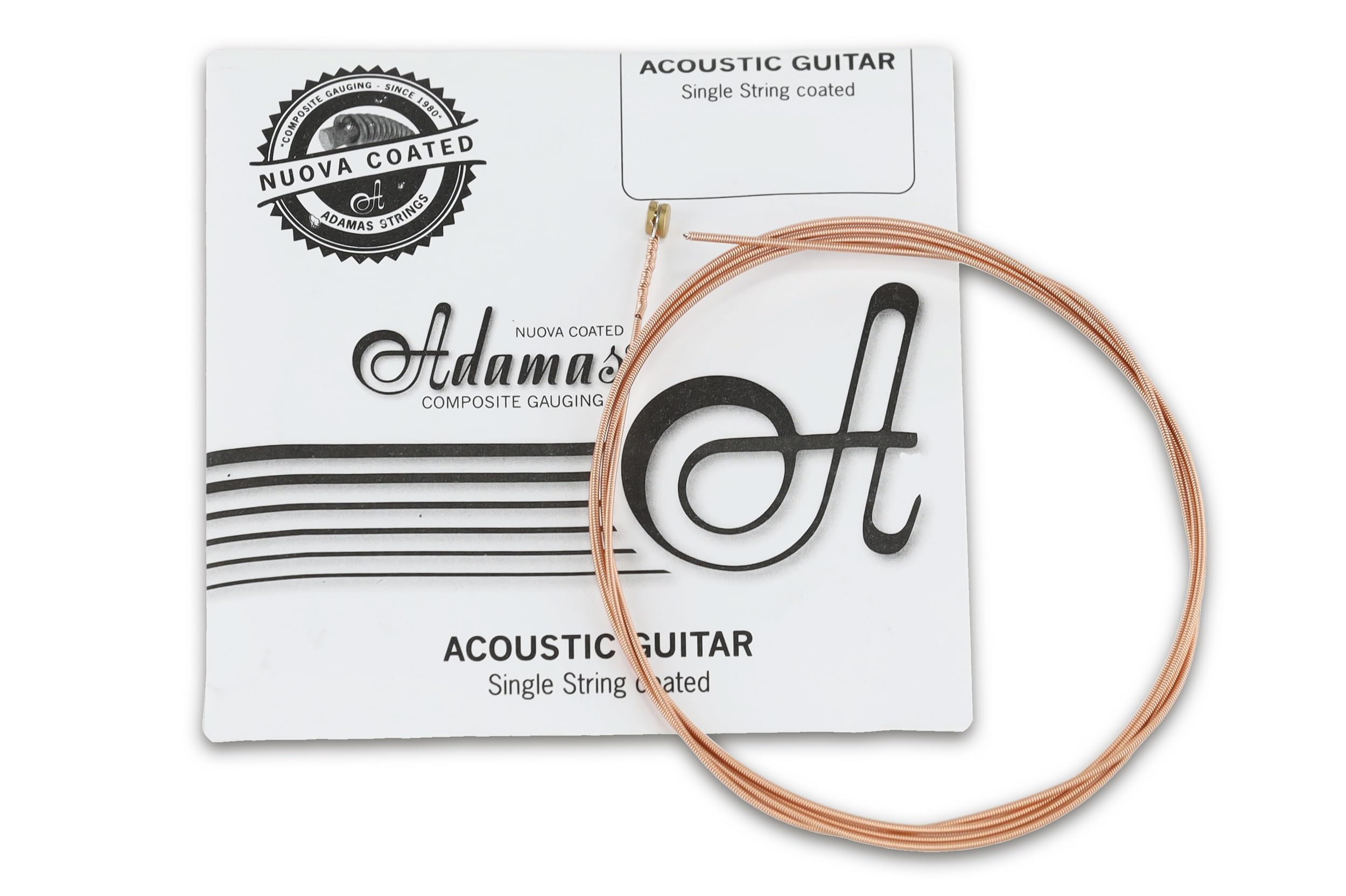 Adamas Single Strings for Acoustic Guitar - Nuova Coated Phosphor Bronze Wound .020