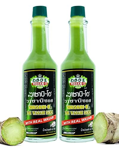 Authentic Wasabi Sauce - Real Wasabi Hot Sauce for Sushi & Roast Beef, 62g (2 Pack) - Perfect for Japanese Cuisine, Sashimi, and Asian Dishes