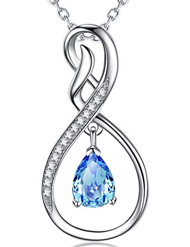 D March - Aquamarine Necklace