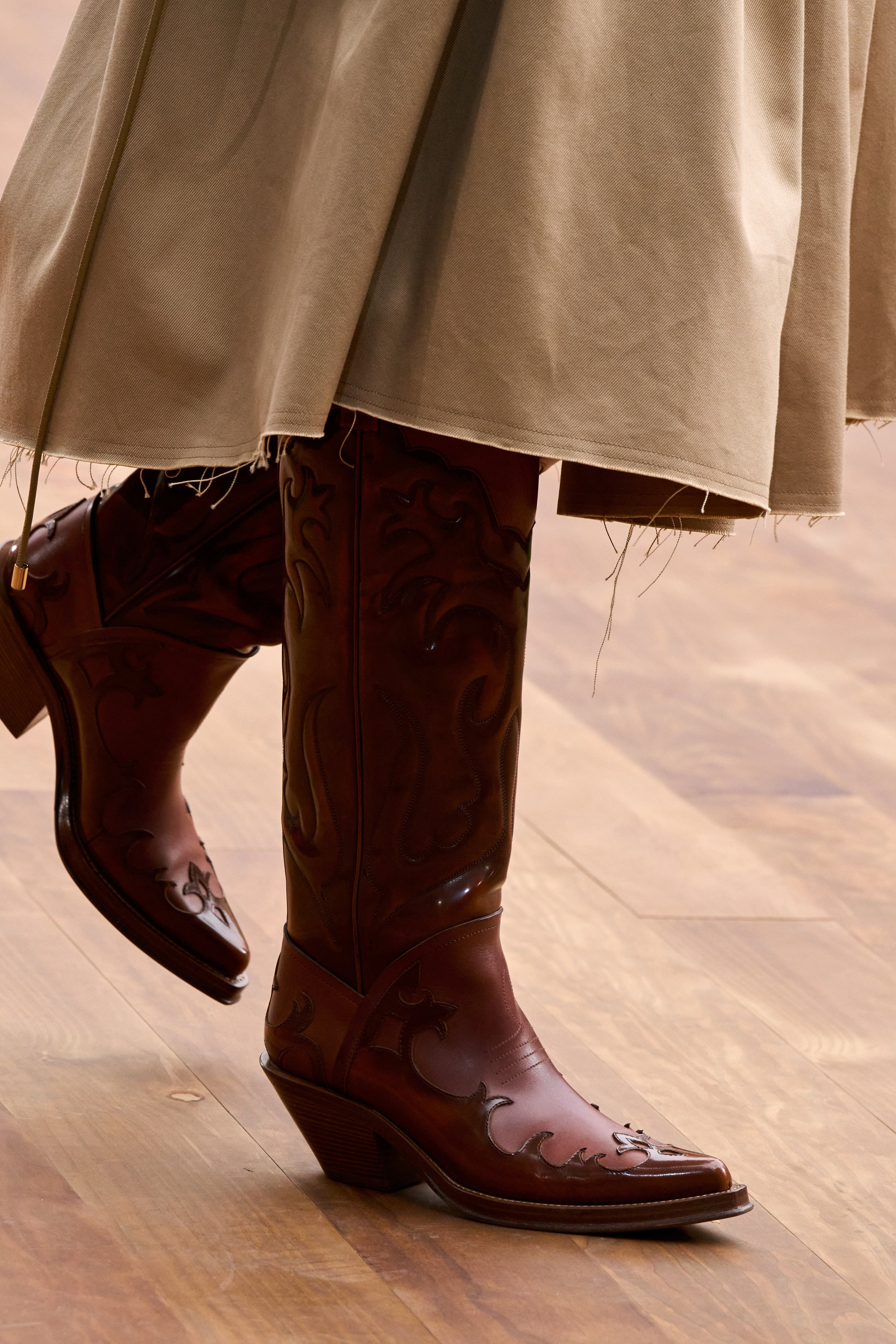 Premium Cognac Leather Cowboy Boots for Women - Western Style Riding & Country Fashion - Perfect for Rodeo, Line Dancing & Outdoor Adventures