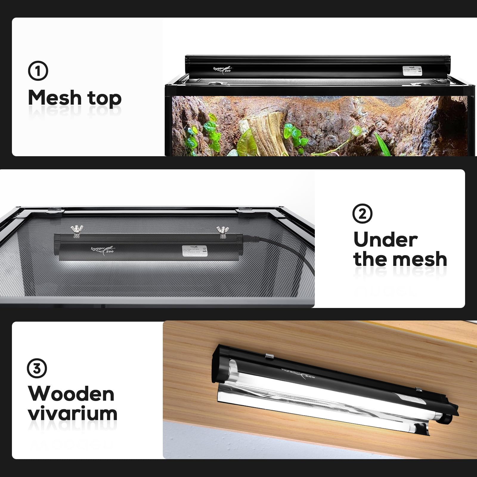T5 Reptile Light Fixture Combo Kit - 24W UVB Light Bulb & Fluorescent Tube for Bearded Dragons, Lizards & Tortoises - Ideal for Tropical & Desert Terrariums - Perfect for Basking & Vitamin D3 Synthesis