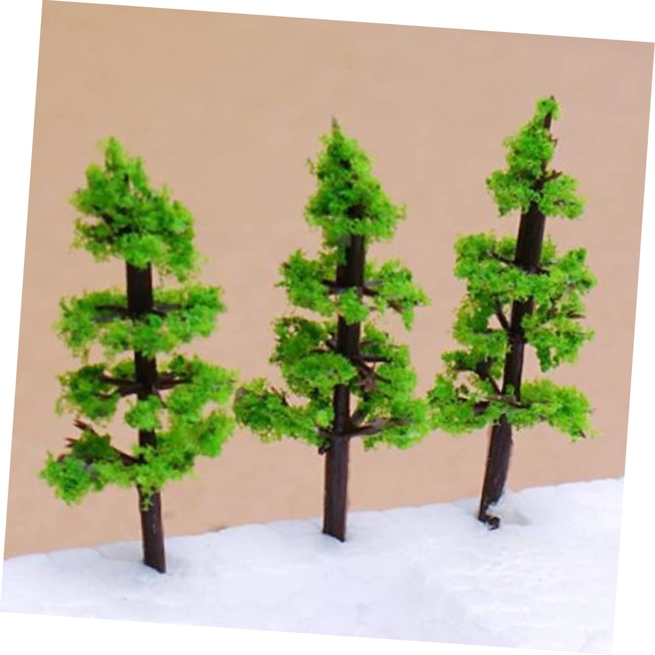 Totority 100pcs Green Model Trees for Train Scenery - Miniature Landscape Trees, Plants & Flowers Set - Perfect for Model Train Layouts, Dioramas, and Architectural Displays