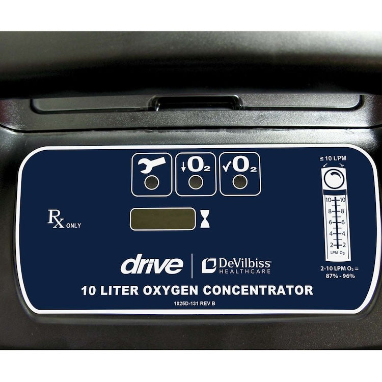 Drive DeVilbiss 10 Liter Oxygen Concentrator 1025DS - Portable Oxygen Machine for Home Use, Travel & Sleep Apnea Relief